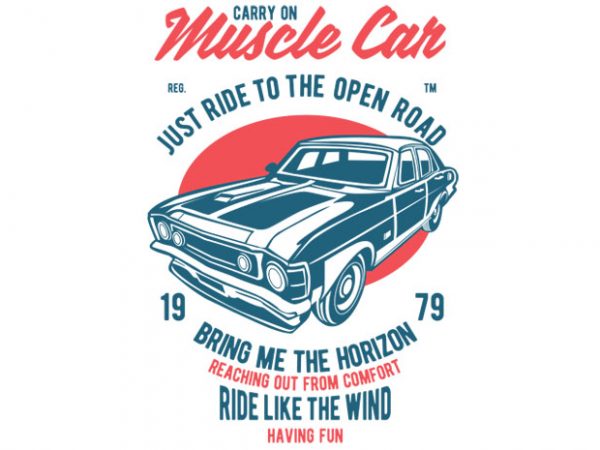 Muscle Car T-shirt Design buy t shirt design Muscle Car T-shirt Design buy t shirt design