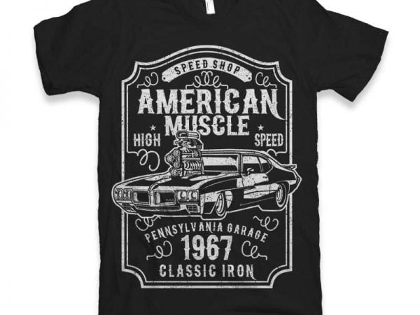 American Muscle t-shirt design buy t shirt design American Muscle t-shirt design buy t shirt design