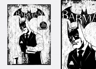 Barman Batman Tshirt Design buy t shirt design Barman Batman Tshirt Design buy t shirt design