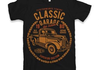 Classic Garage t-shirt design buy t shirt design Classic Garage t-shirt design buy t shirt design