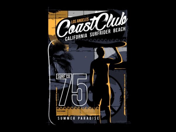 Coast Club California Surfrider buy t shirt design Coast Club California Surfrider buy t shirt design