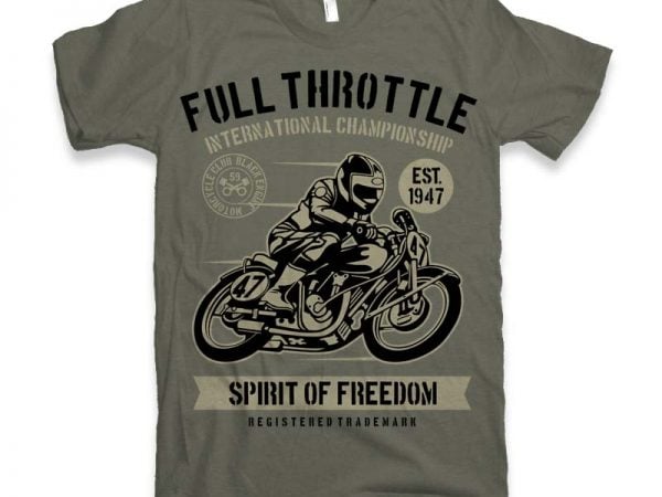 Full Throttle Vector t-shirt design buy t shirt design Full Throttle Vector t-shirt design buy t shirt design