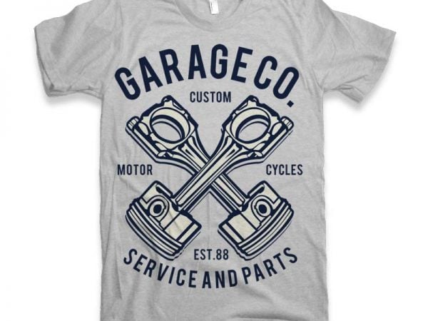Garage Co Vector t-shirt design buy t shirt design Garage Co Vector t-shirt design buy t shirt design