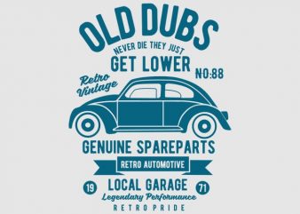Old Dubs Vector T-shirt Design buy t shirt design Old Dubs Vector T-shirt Design buy t shirt design