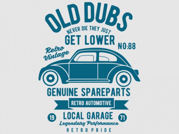 Old Dubs Vector T-shirt Design buy t shirt design Old Dubs Vector T-shirt Design buy t shirt design