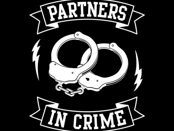 Partner In Crime t shirt illustration Partner In Crime t shirt illustration