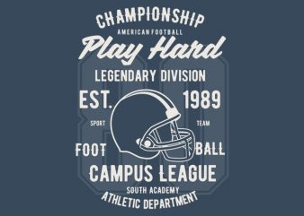 Play Hard Football t-shirt design buy t shirt design Play Hard Football t-shirt design buy t shirt design