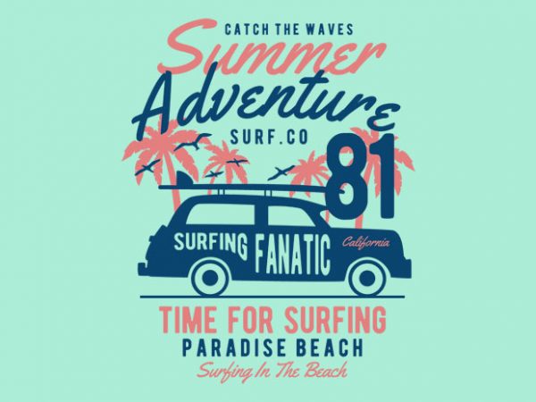 Summer Adventure tshirt design buy t shirt design Summer Adventure tshirt design buy t shirt design