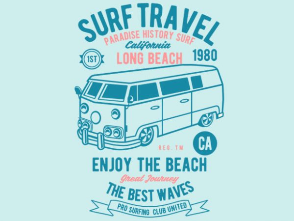 Surf Travel tshirt design buy t shirt design Surf Travel tshirt design buy t shirt design