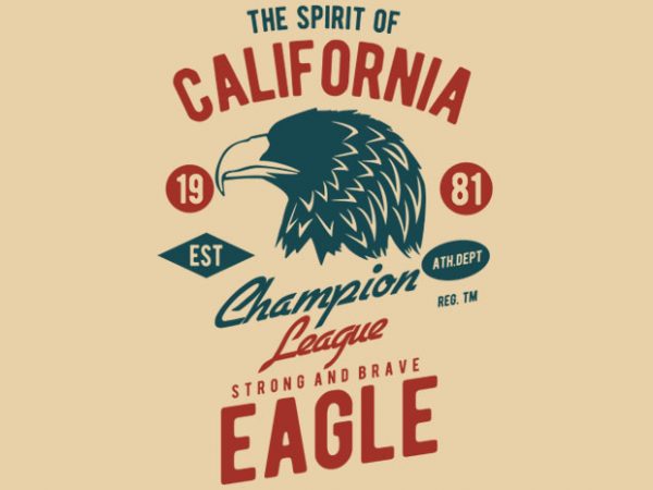 The Spirit Of California t-shirt design buy t shirt design The Spirit Of California t-shirt design buy t shirt design