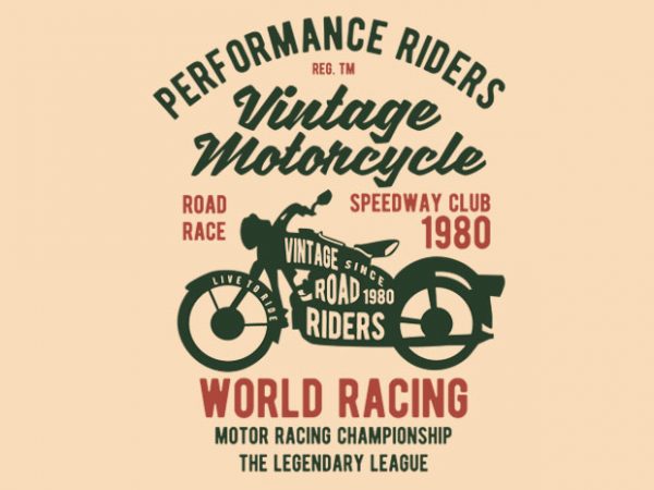 Vintage Motorcycle t-shirt design buy t shirt design Vintage Motorcycle t-shirt design buy t shirt design