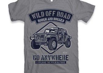 Wild Off Road Graphic tee design buy t shirt design Wild Off Road Graphic tee design buy t shirt design