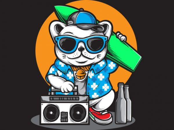 Surfing Cat buy t shirt design Surfing Cat buy t shirt design