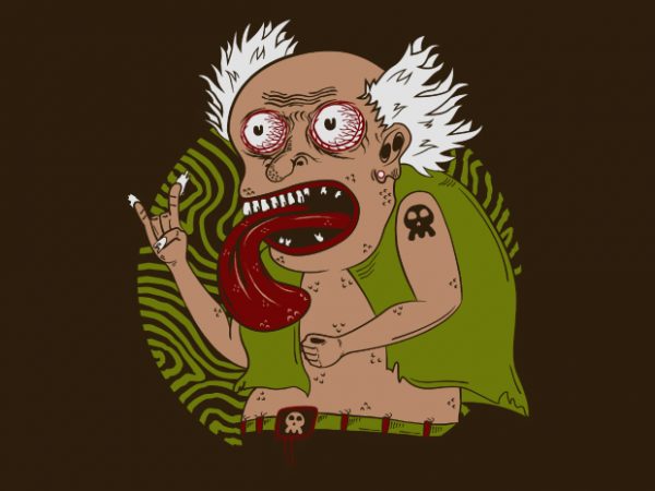 Granpa Punk Tshirt Design buy t shirt design Granpa Punk Tshirt Design buy t shirt design