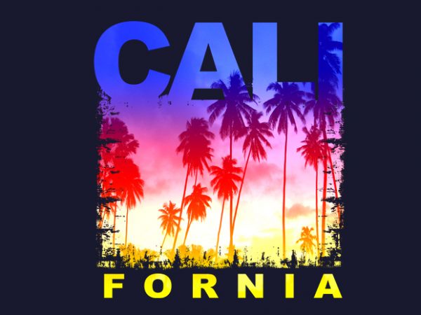 California t shirt vector file California t shirt vector file