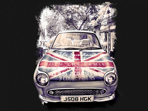 London Car t shirt vector graphic London Car t shirt vector graphic
