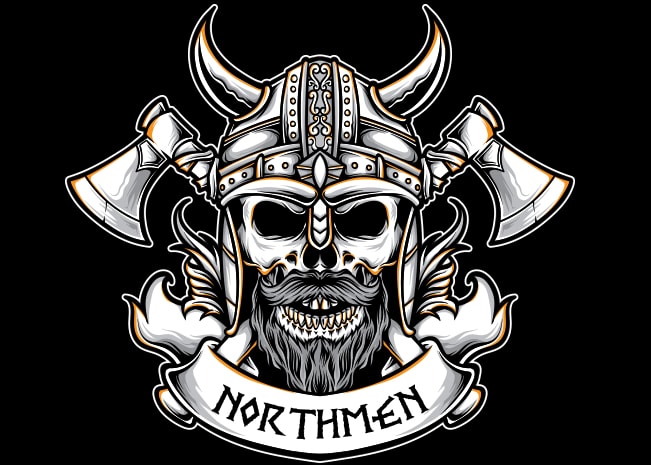Viking Badge t shirt vector art