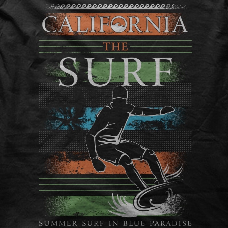 California The Surf buy t shirt design California The Surf buy t shirt design