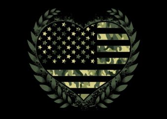 Camo Flag Heart buy t shirt design Camo Flag Heart buy t shirt design