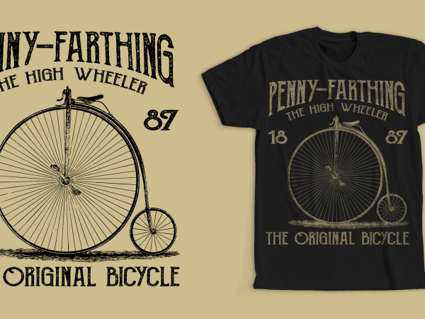 Penny-Farthing Vintage Bicycle Design Penny-Farthing Vintage Bicycle Design