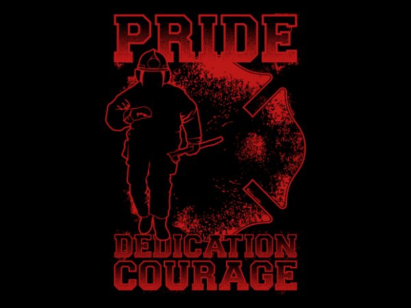 Download Pride Firefighter t shirt illustration
