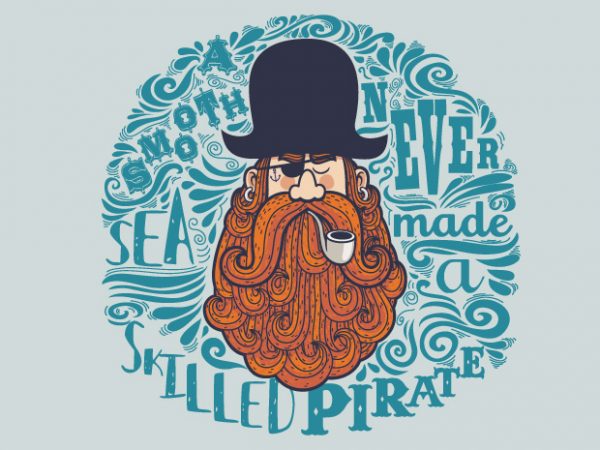 Pirate t shirt illustration Pirate t shirt illustration