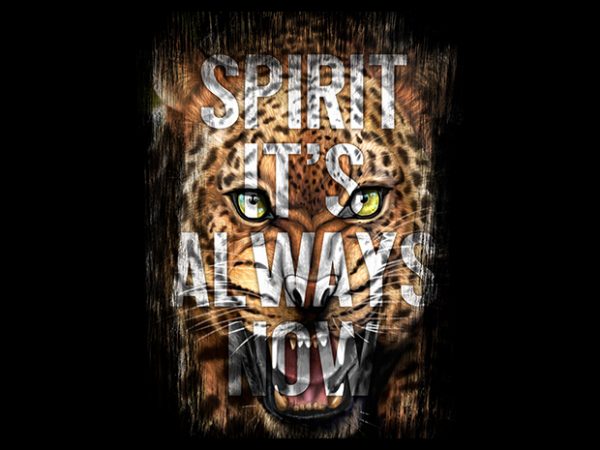 Spirit Leopard Head t shirt template vector Spirit Leopard Head t shirt template vector