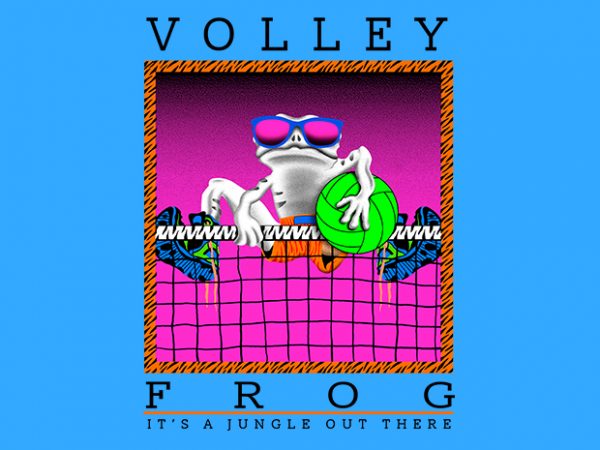 Volley Frog buy t shirt design Volley Frog buy t shirt design