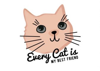 Cat is My Best Friend T-shirt Design buy t shirt design Cat is My Best Friend T-shirt Design buy t shirt design