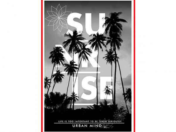 Sunrise t shirt template vector Sunrise t shirt template vector