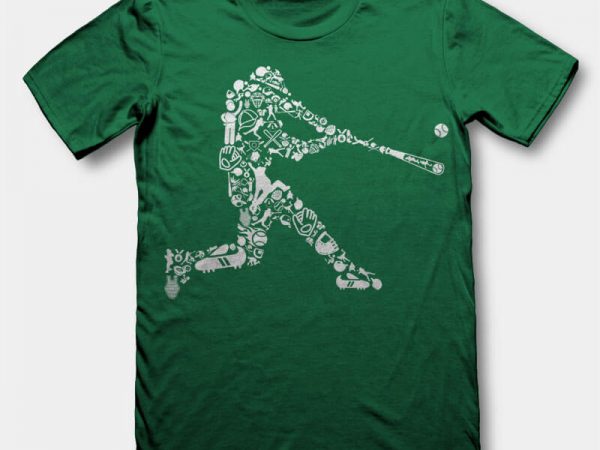 Download Baseball Player Vector t-shirt design