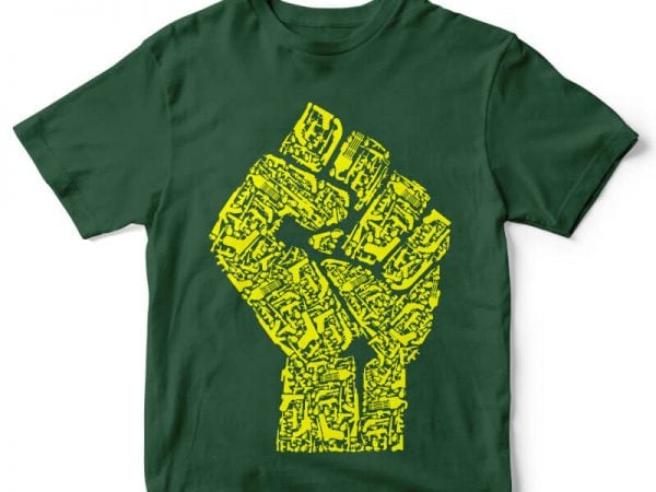 Hand Of Revolution tshirt design Hand Of Revolution tshirt design