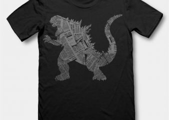 Kaiju tshirt design buy t shirt design Kaiju tshirt design buy t shirt design