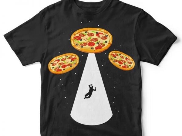 Pizza UFO t-shirt design buy t shirt design Pizza UFO t-shirt design buy t shirt design