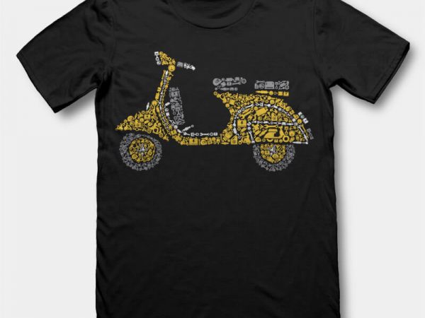 Scooter t-shirt design buy t shirt design Scooter t-shirt design buy t shirt design