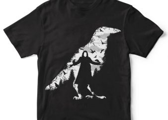 The Crow t-shirt design buy t shirt design The Crow t-shirt design buy t shirt design