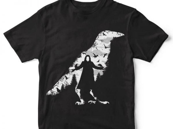 The Crow t-shirt design buy t shirt design The Crow t-shirt design buy t shirt design