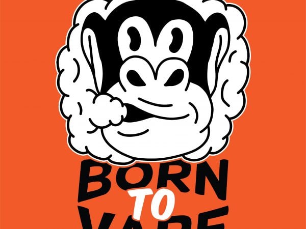 Born to vape. Vector t-shirt design Born to vape. Vector t-shirt design