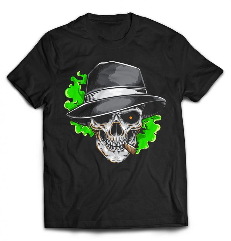 Gangsta t shirt design template