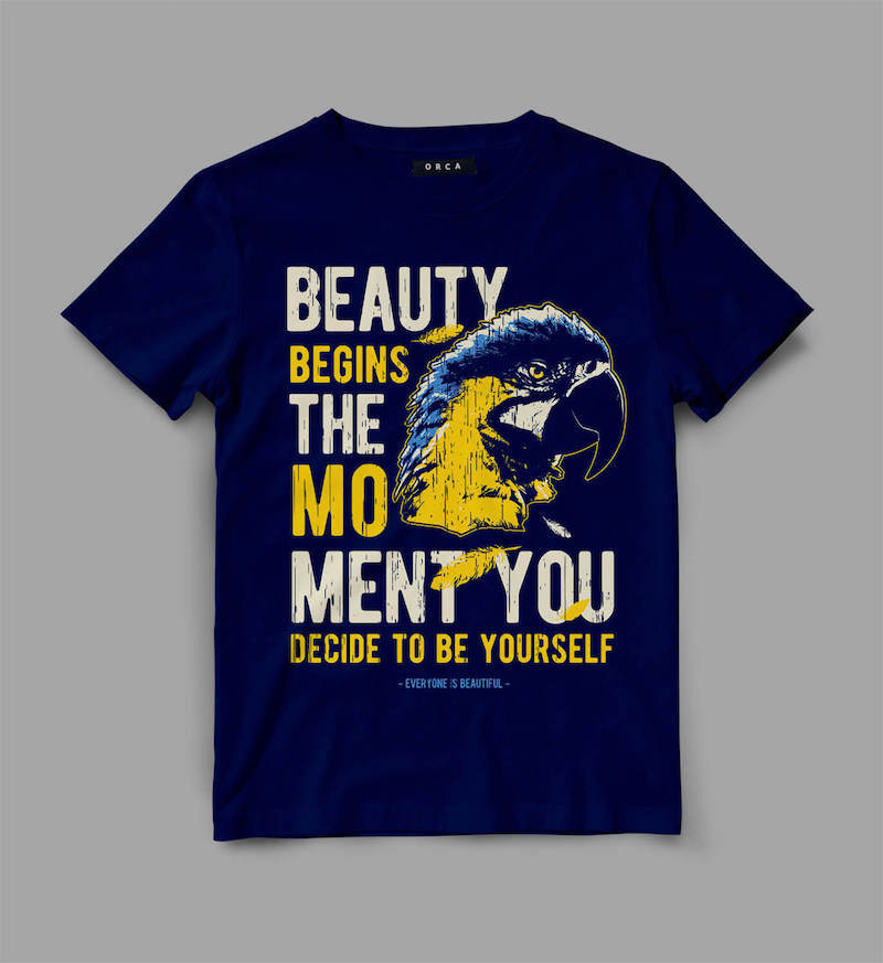 Download Bird Macaw Graphic tee design