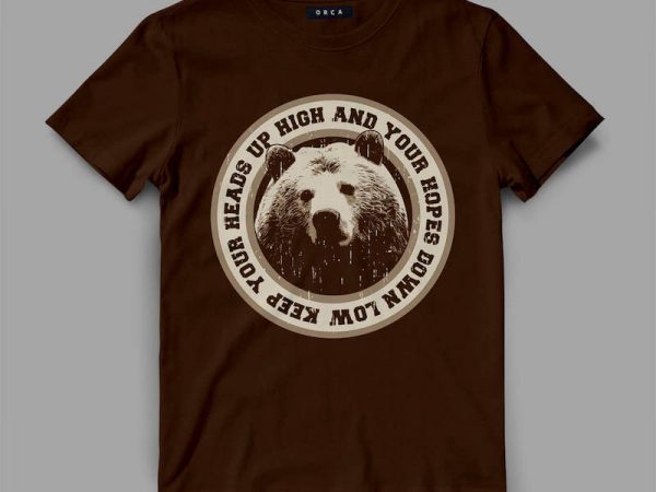 Bear Head Graphic tee design buy t shirt design Bear Head Graphic tee design buy t shirt design