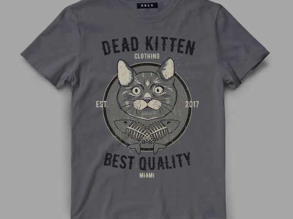 cat 1 deadkitten Graphic tee design cat 1 deadkitten Graphic tee design