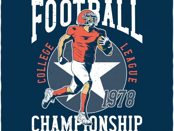 American Football. Vector T-Shirt Design buy t shirt design American Football. Vector T-Shirt Design buy t shirt design