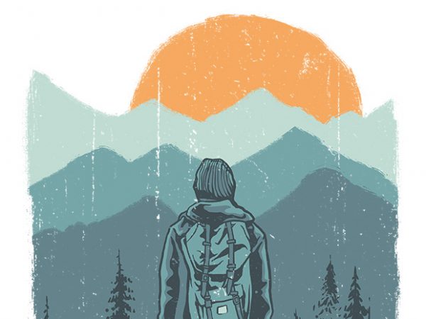 Hiker graphic t shirt Hiker graphic t shirt