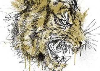 Tiger Roar Scratch buy t shirt design Tiger Roar Scratch buy t shirt design