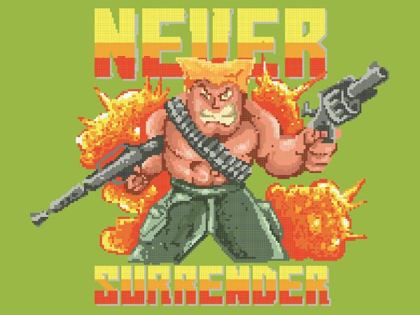Never Surrender Vector t-shirt design Never Surrender Vector t-shirt design