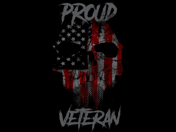 Proud Veteran t shirt illustration Proud Veteran t shirt illustration