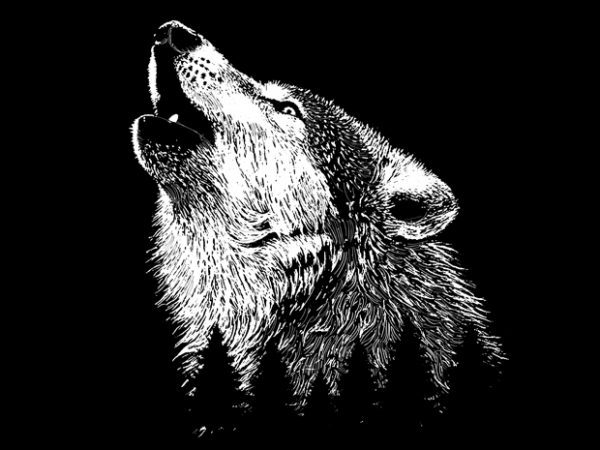 Wolf t shirt design for sale Wolf t shirt design for sale