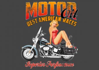 PinUp Motor Girl tshirt design buy t shirt design PinUp Motor Girl tshirt design buy t shirt design