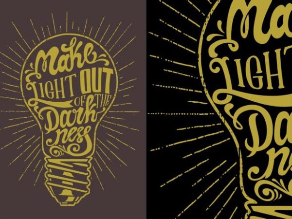 Light out t shirt vector graphic Light out t shirt vector graphic